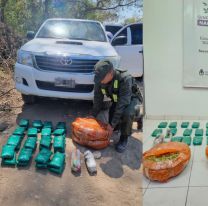 Gendarmes secuestraron un "tesoro verde": una mujer llevaba 360kg de coca