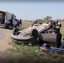 Brutal vuelco en la ruta dejó un muerto y varios heridos