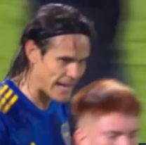 El tenso momento entre Cavani y el "colo" Barco: "A vos te hablo, nene"