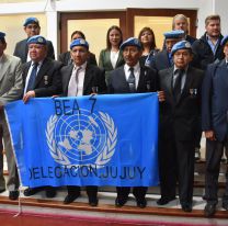 Diputados homenajearon a veteranos jujeños de los "Cascos Azules"