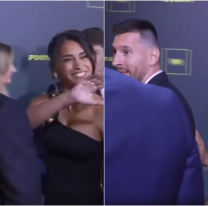 Lo que no viste de la entrega del Balón de Oro, Messi, Anto y Sofi Martínez. De película