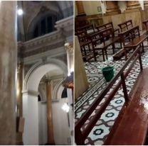 La Iglesia San Francisco se llenó de agua: Impactantes imágenes