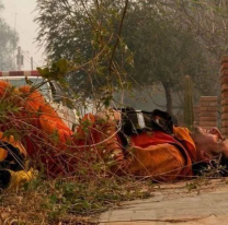 Murió el bombero de 49 años que fue viral por trabajar sin parar en los incendios forestales
