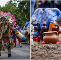 El extraño personaje que apareció en un corso y asustó a todos [FOTOS]