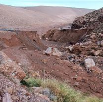 Impactante: El temporal en Jujuy partió una ruta en dos 