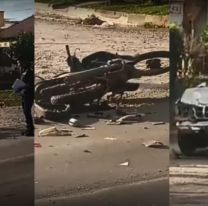 Empezamos mal el sábado: terrible accidente en Ruta 68 "La moto quedó en el medio..."