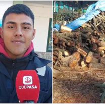 Crisis total: Chicos de Palpalá venden leña para poder costear la carroza