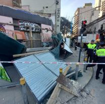 Se derrumbó un edificio en pleno centro: hay al menos seis heridos