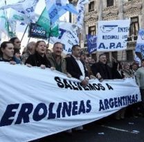 Jujeños realizarán un banderazo en contra de la privatización de Aerolineas Argentinas