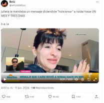 "Hola amor", el mensaje de Cazzu a Christian Nodal hace muy poquito