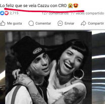 Difundieron fotos de Cazzu con su ex y mostraron "lo feliz" que era