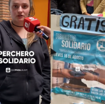 Estudiantes comprometidos organizan "Perchero solidario" por el Día de las Infancias