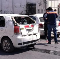 Choque en cadena en pleno centro de San Salvador de Jujuy