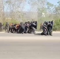 Serios incidentes en la entrada a Libertador