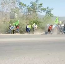 Así fue la represión de trabajadores en Libertador General San Martín