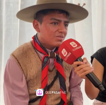 Jujeño se vistió de gaucho para la elección del Paje 10: "es mi tradición"