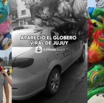 El "globero" de Jujuy que se hizo viral por cómo se las ingenia para laburar