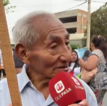 Abuelito jujeño salió a marchar por la universidad pública y emocionó a todos