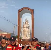 Emocionante! Así fue la llegada de la Virgen de Río Blanco al Santuario