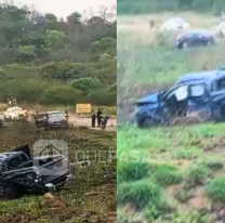 Terrible choque y vuelco en la ruta 9: "Una camioneta se prendió fuego"