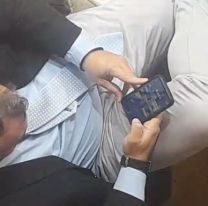 Escándalo: Diputado jujeño jugando con su celular en plena sesión