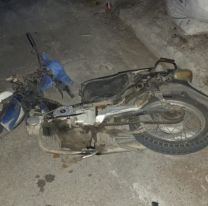 Dos nenes jujeños andaban en una moto robada, chocaron y ahora están graves