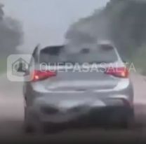 [URGENTE] Se desbordó la Ruta Nacional Nº 34 por las fuertes tormentas