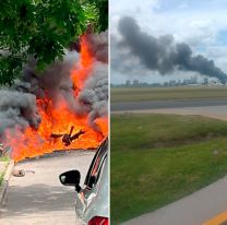 La dolorosa despedida de la novia del piloto que murió al estrellarse el avión