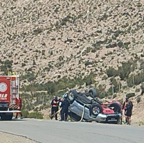 Lujoso vehículo volcó en la ruta camino a La Quiaca