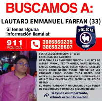 BÚSQUEDA URGENTE: "Se perdió el hombre del charango" Lautaro Emmanuel Farfán