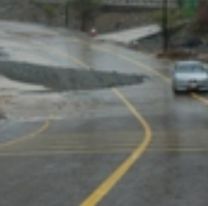 Las lluvias provocaron cortes en las rutas provinciales 73 y 13, en el norte de la provincia