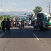 Terrible accidente en la 66: automóvil pierde el control y termina en sentido contrario