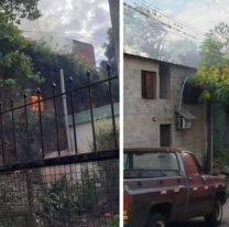 Un feroz incendio de una vivienda causó pánico en vecinos de Cuyaya