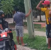 Atraparon a 2 peligrosos delincuentes que se escapaban en una moto robada