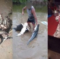 Jujeños saquearon el río en plena veda: no dejaron ni un renacuajo 