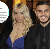 Se filtró el documento con el que Wanda 'extorsiona' a Mauro Icardi