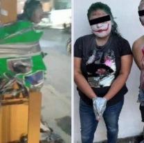 Lo llaman el "Batman justiciero", porque atrapa a los ladrones y delincuentes y los deja así