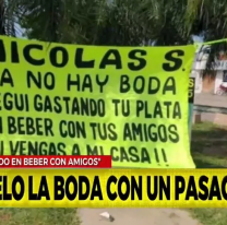 Se hartó de ser la segunda y se lo dijo en plena calle. Chau boda