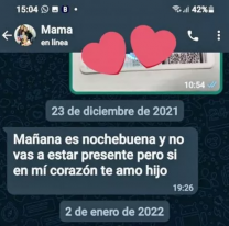 Le sigue escribiendo por Whatsapp a su hijo que murió. Lo extraña mucho