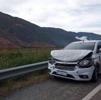 Tremendo accidente en carnaval: Dos autos chocaron camino a la Quebrada