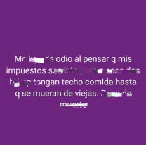 El enojo de un ciudadano con las asesinas de Lucio Dupuy. "Tendrán techo y comida"