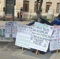 Sigue la protesta contra Agua Potable por mejoras salariales y laborales